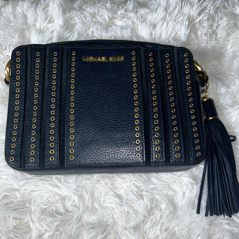 Navy michael Kors bag
